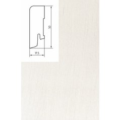 lišta soklová Bílá Pedross rozměr 50x18 (cena za bm)