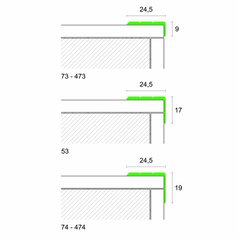 AKCE_schodový profil wenge 73/A,délka 270cm,samolepící,Profilpas(cena za bm)